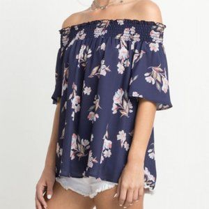 Floral Off The Shoulder Top